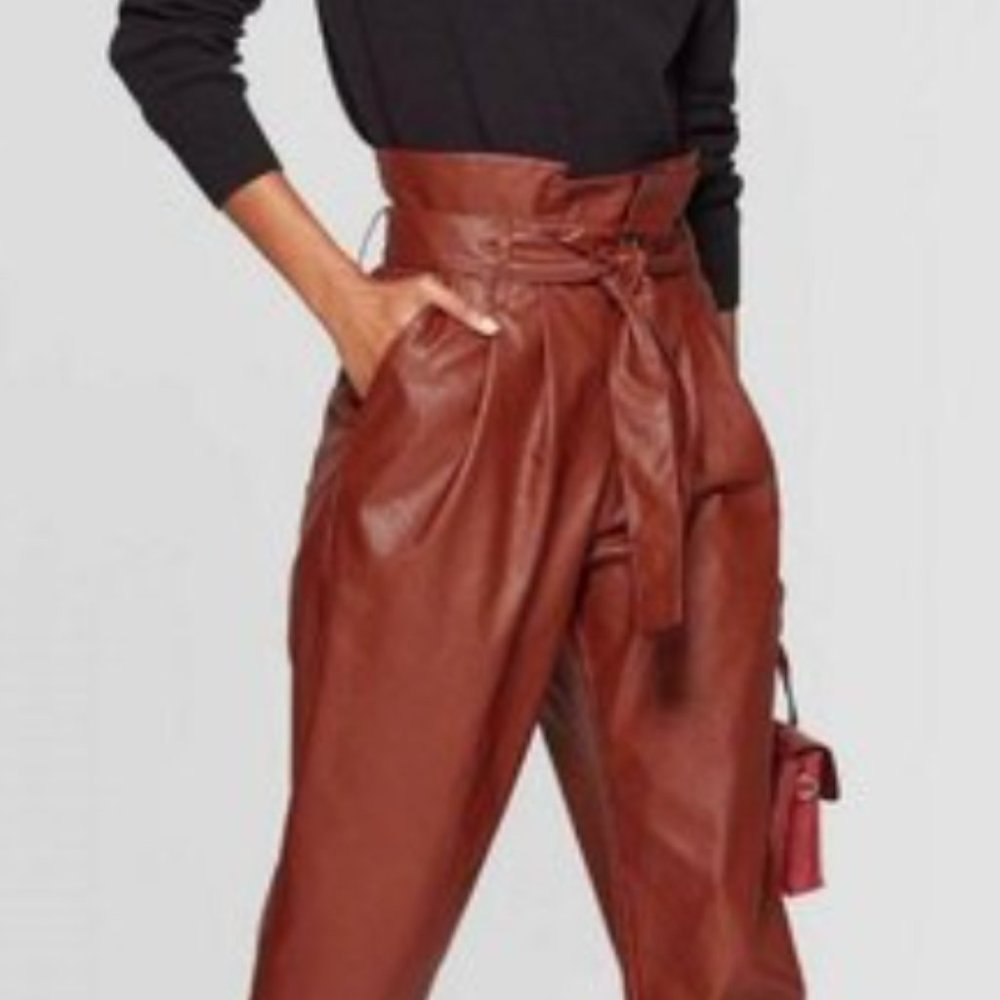 Who What Wear Faux Leather pants 4 NWOT